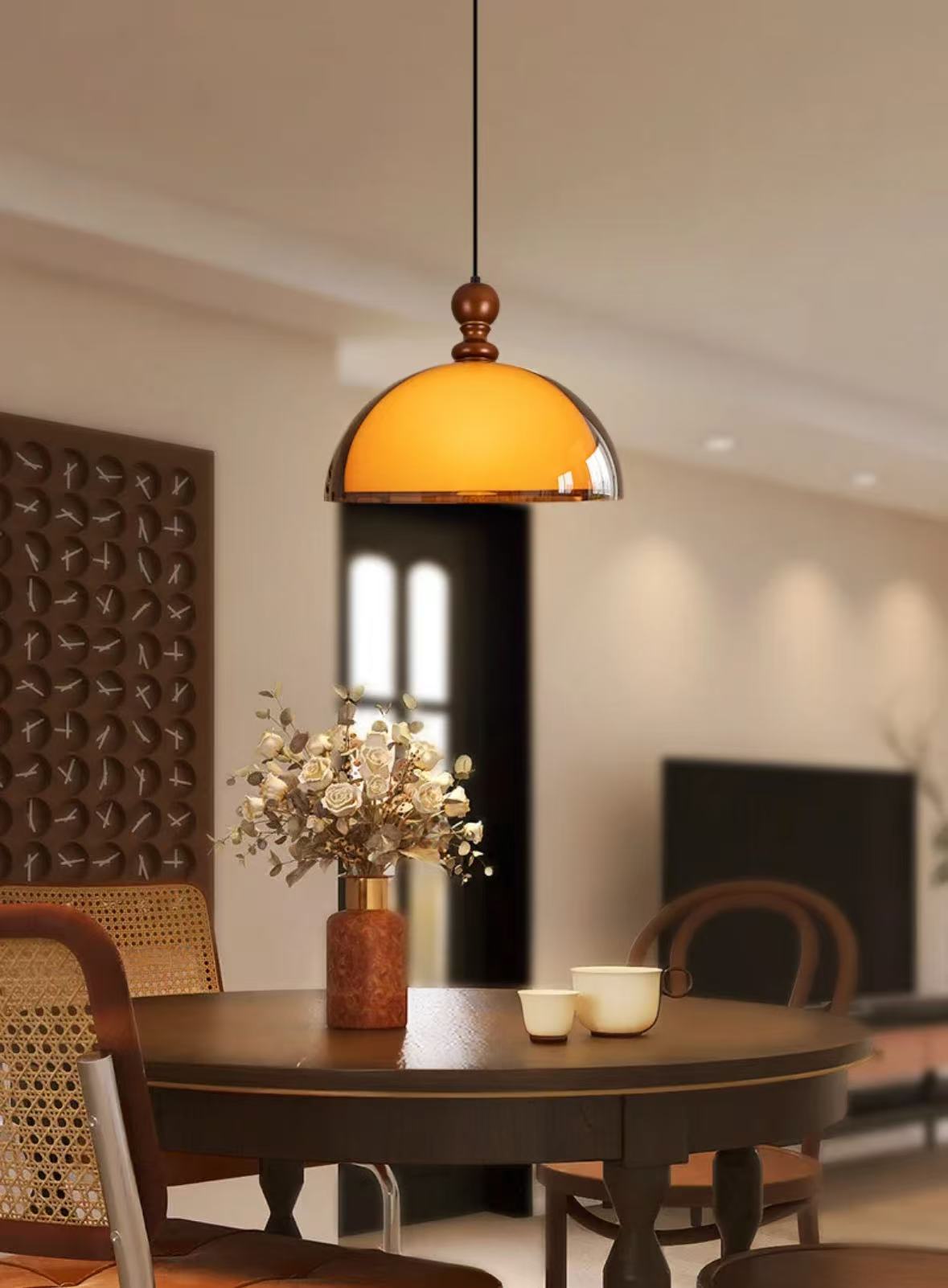 Coby Pendant Light | Woodgrain - Homezee