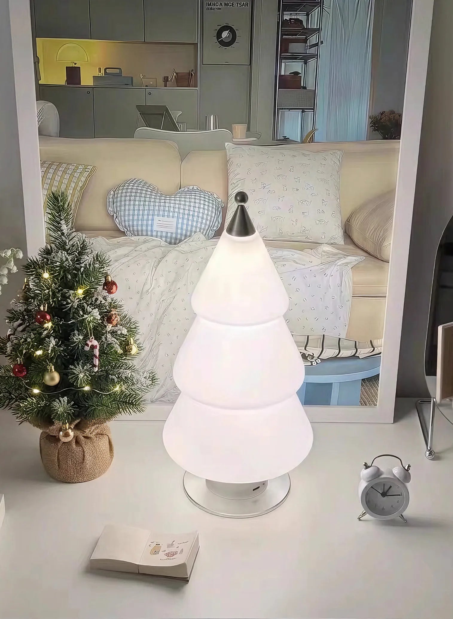 Zoe Tree Cordless Rechargeable Table Lamp