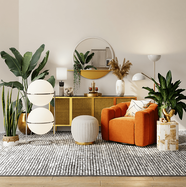 Garreau Two Globe Floor Lamp - Bauhaus Replica 1971 Design - Homezee