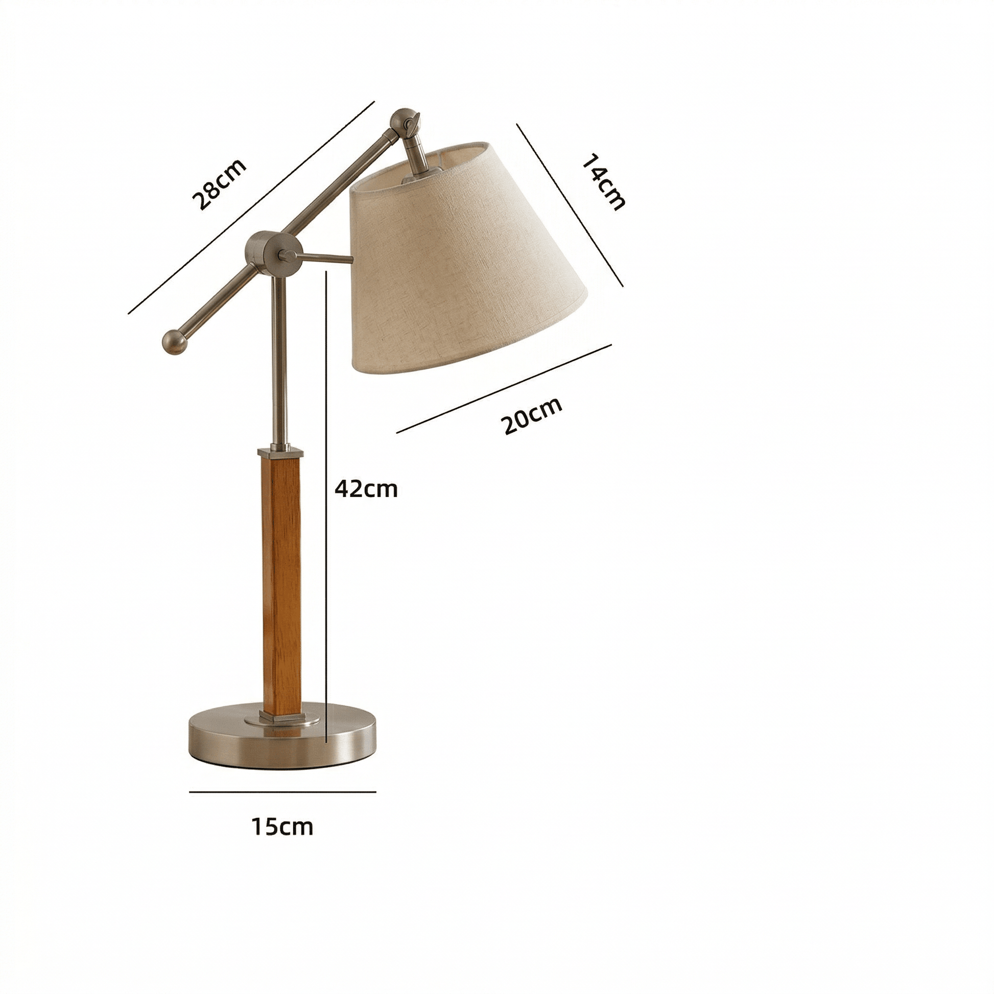 Beamline Swing Arm Floor & Table Lamp - Homezee