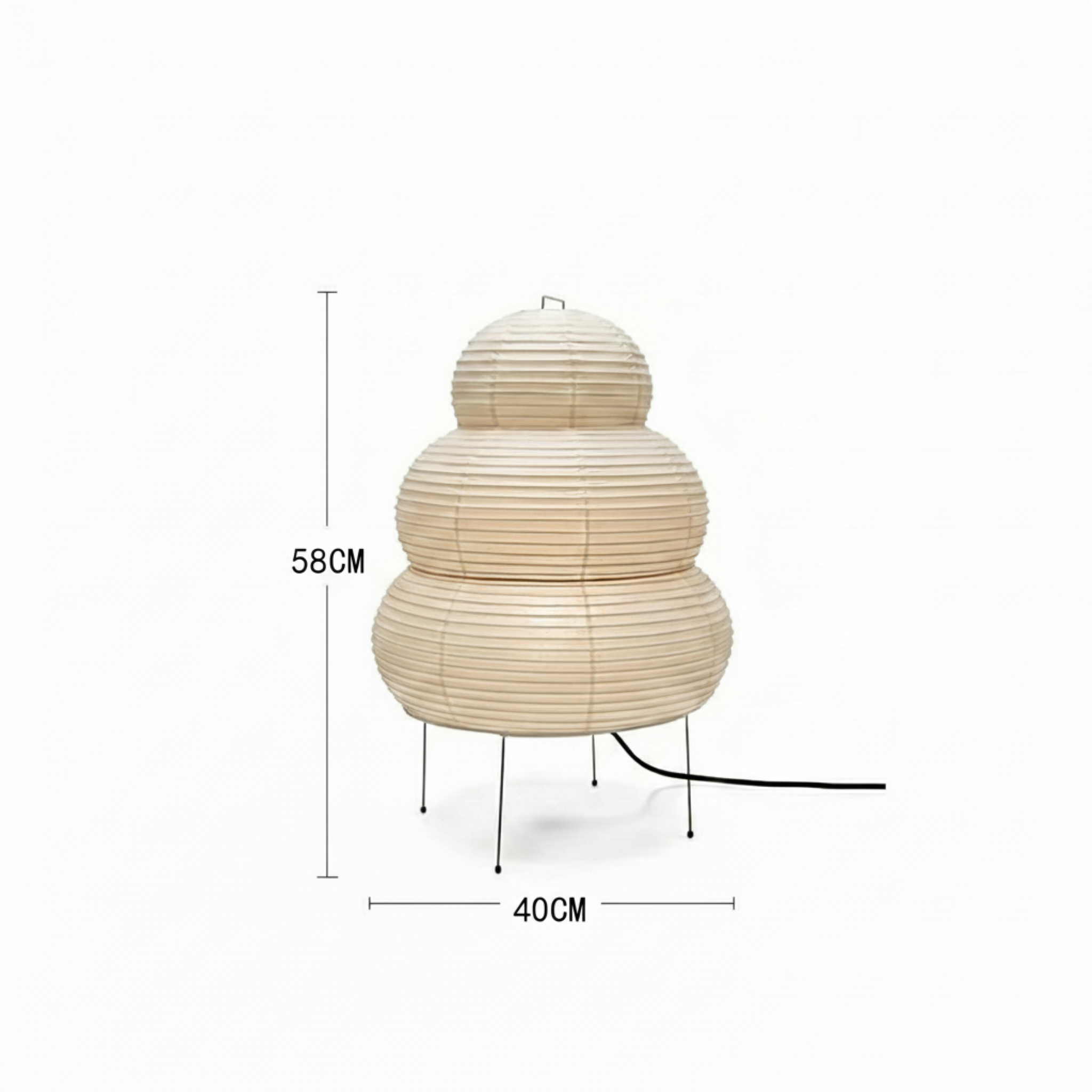 Akita Snowman Rice Paper Lamp