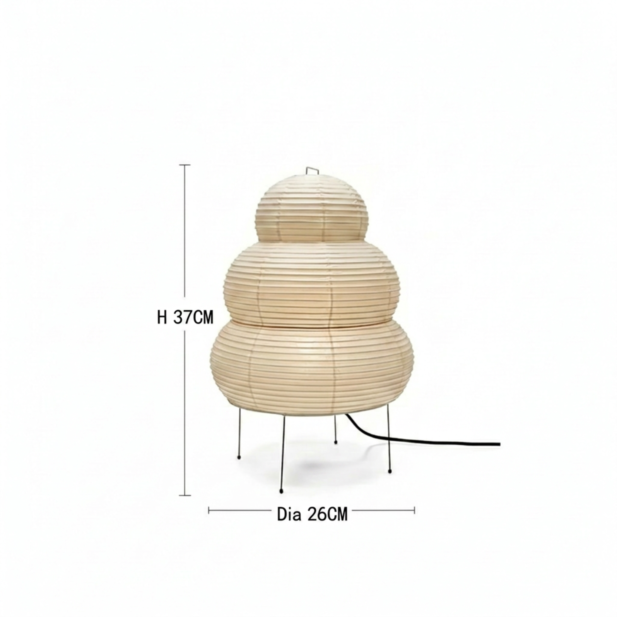 Akita Snowman Rice Paper Lamp