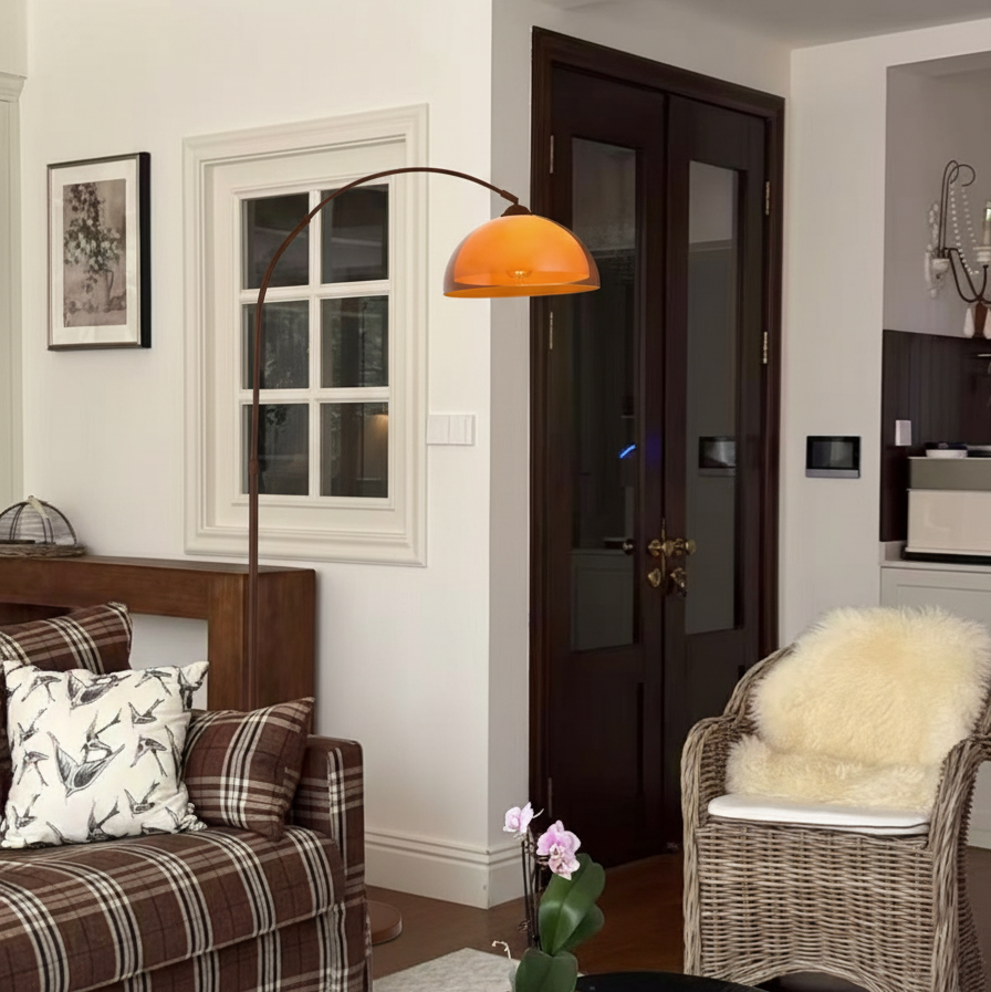 Coby Grand Arc Floor Lamp Black or Brown
