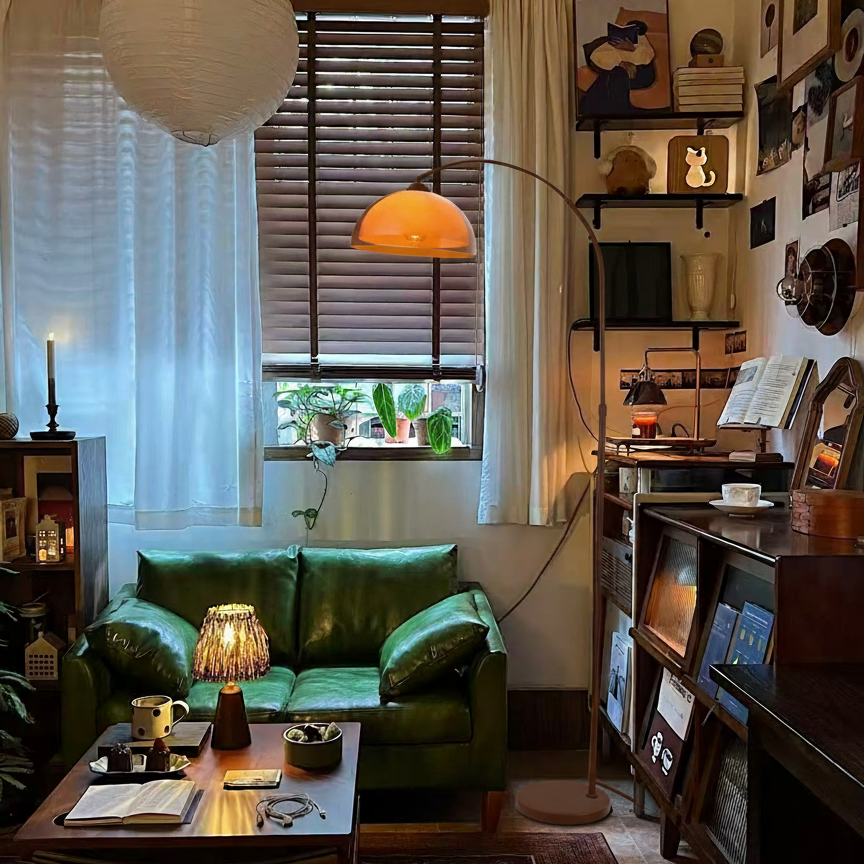 Coby Grand Arc Floor Lamp With Optional Side Table