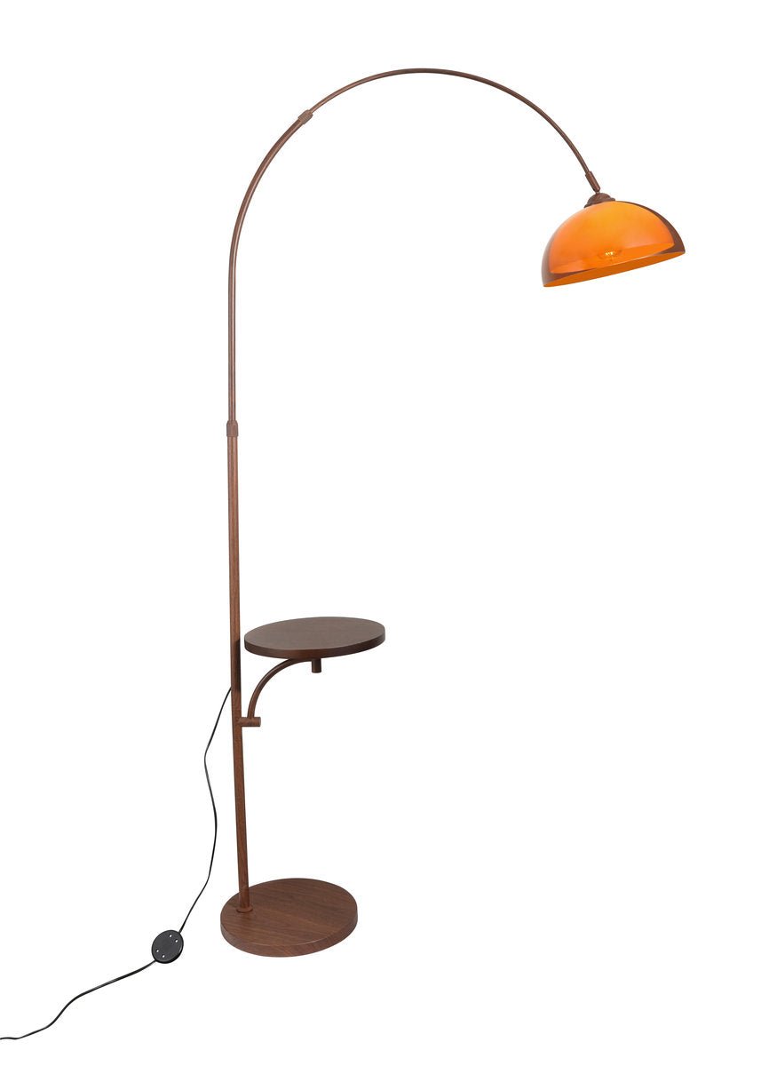 Coby Grand Arc Floor Lamp | with optional Side - Table - Homezee