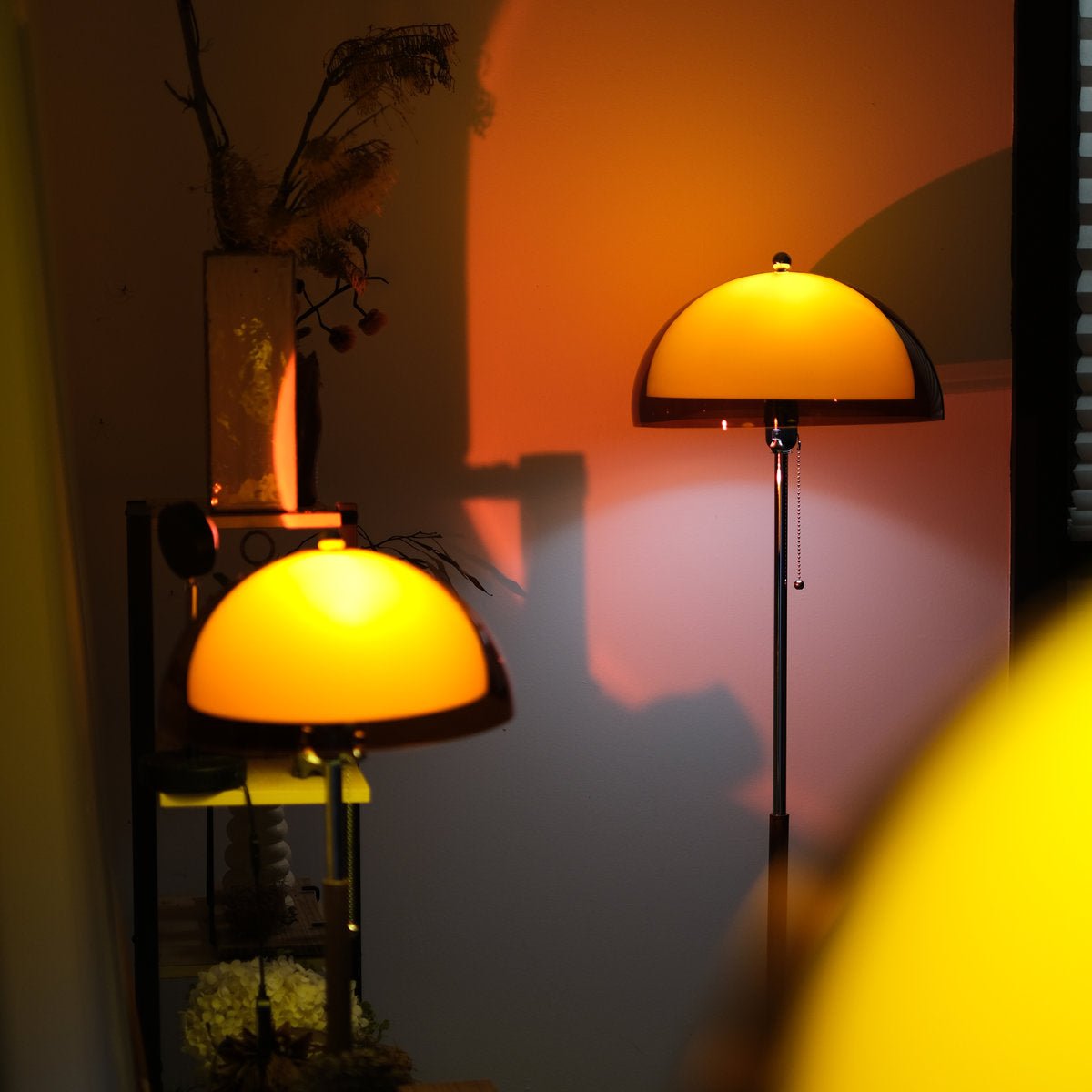 Coby+ Double Dome Floor & Table Lamp Duo - Homezee