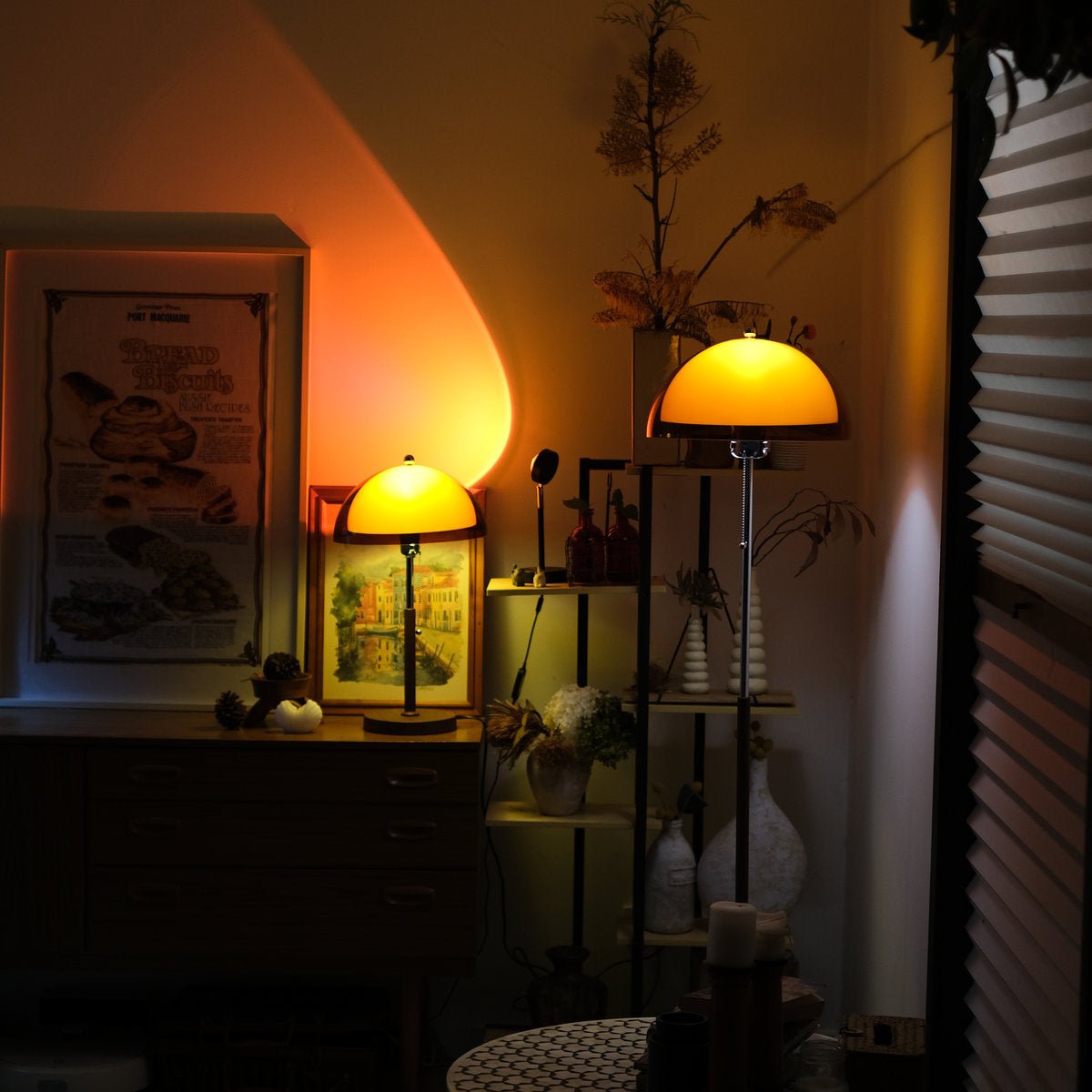 Coby+ Double Dome Floor & Table Lamp Duo - Homezee