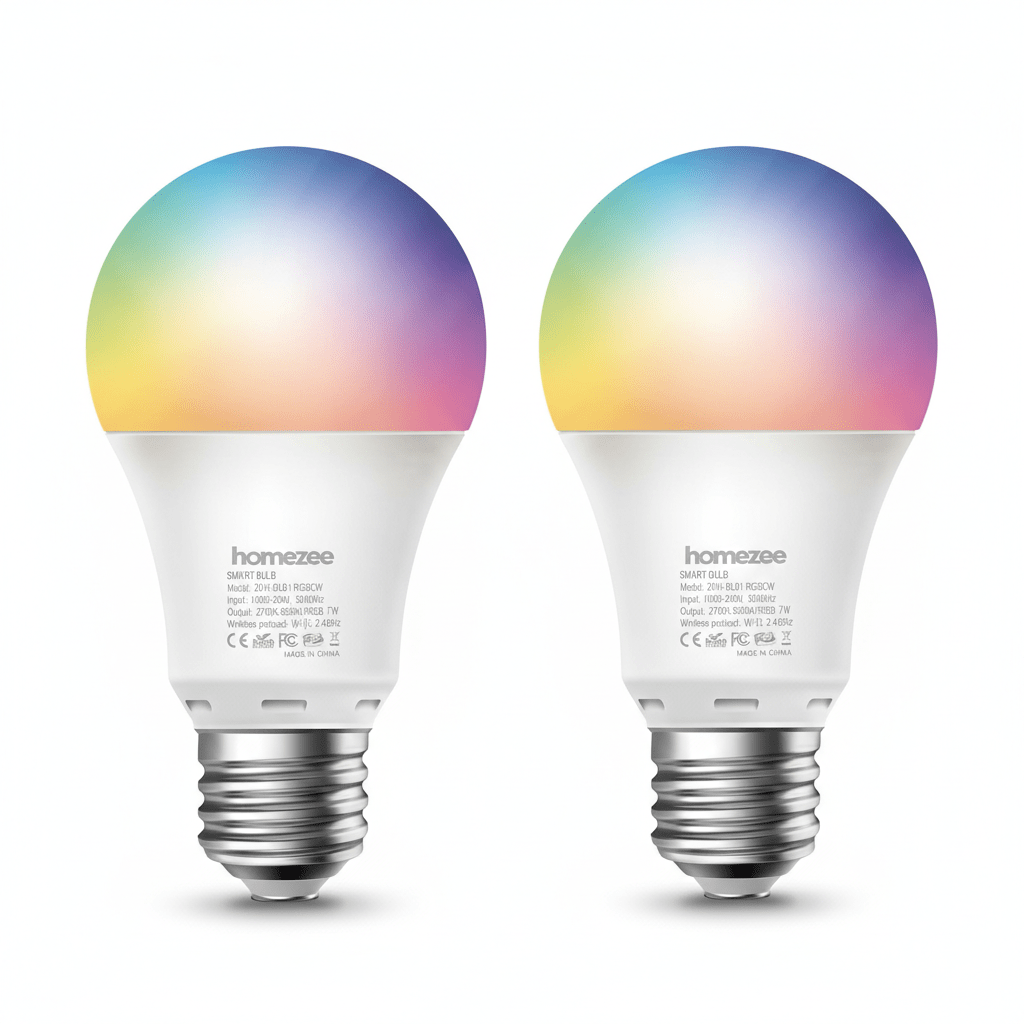 Homezee Smart Bulb Wi - Fi Multicolour (E27) - Homezee