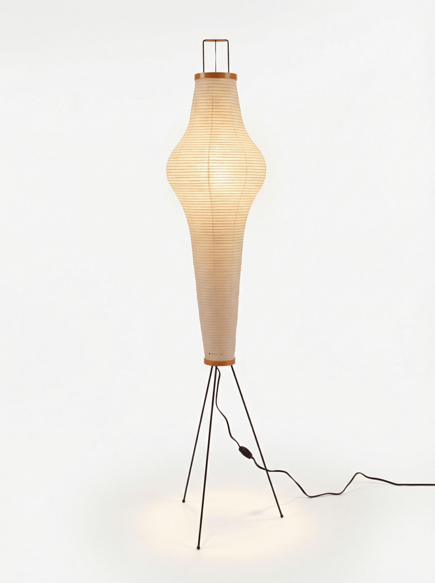 Akita Rice Paper Floor Lamp - Homezee