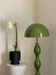 Dori Drop Wavy Mushroom Floor Lamp | Olive Green - Homezee