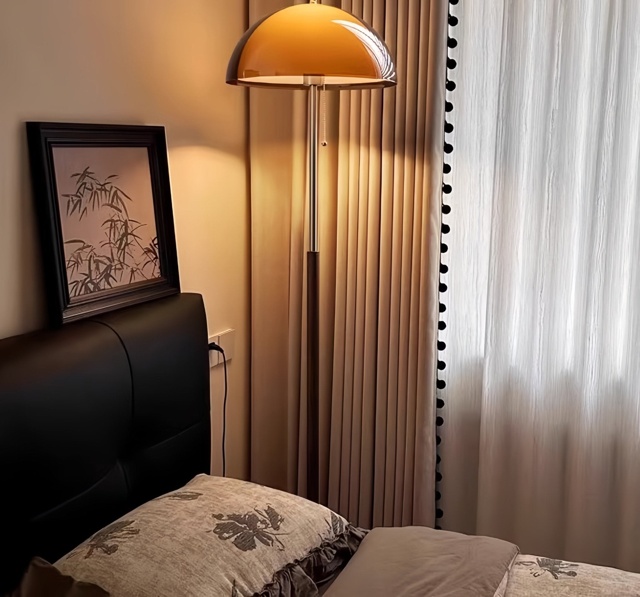 Coby+ Mushroom Bauhaus Floor Lamp with Pull Chain - Homezee