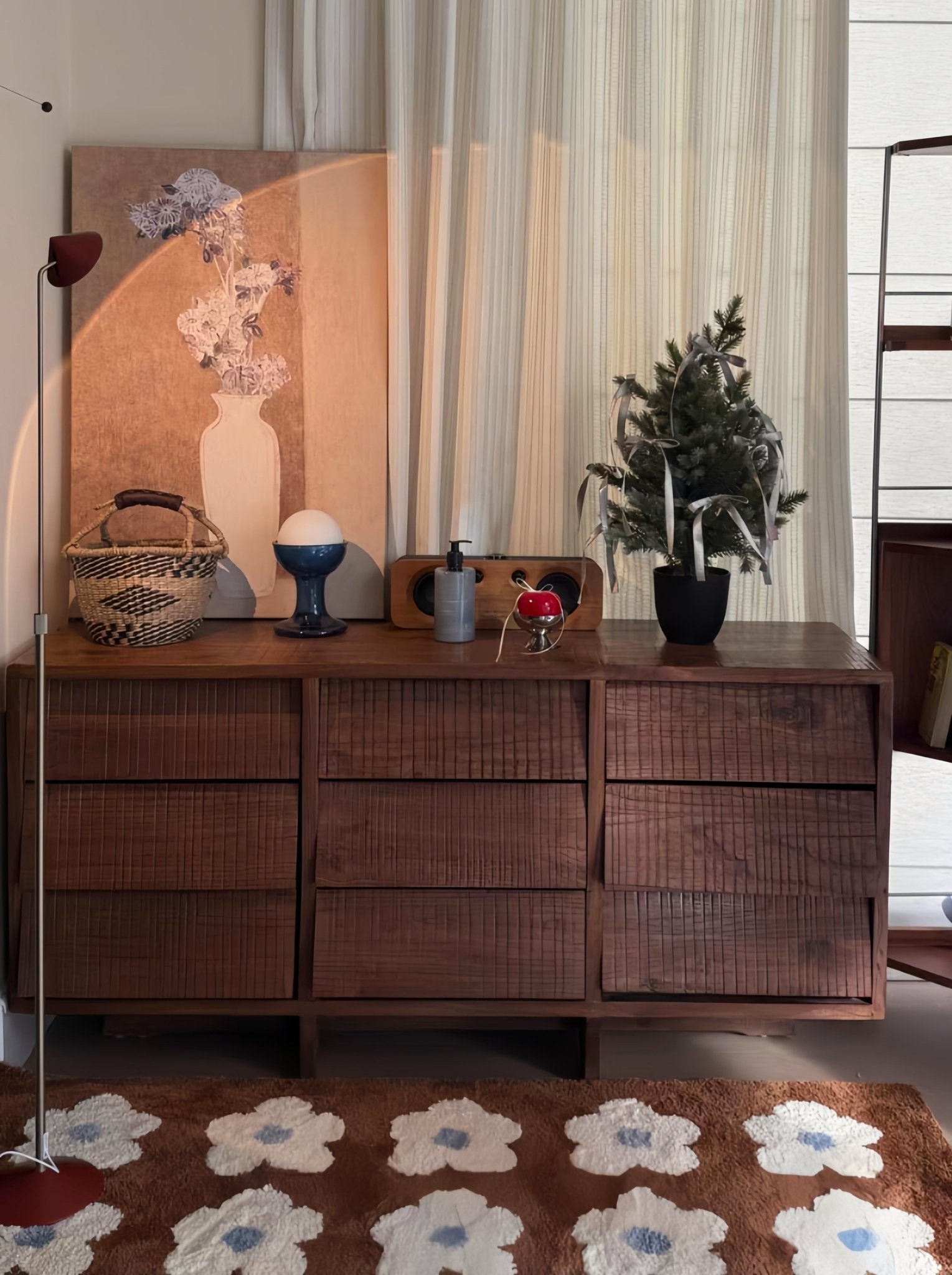 Saga Halo Floor Lamp LED | Touch Control Adjustable - Homezee