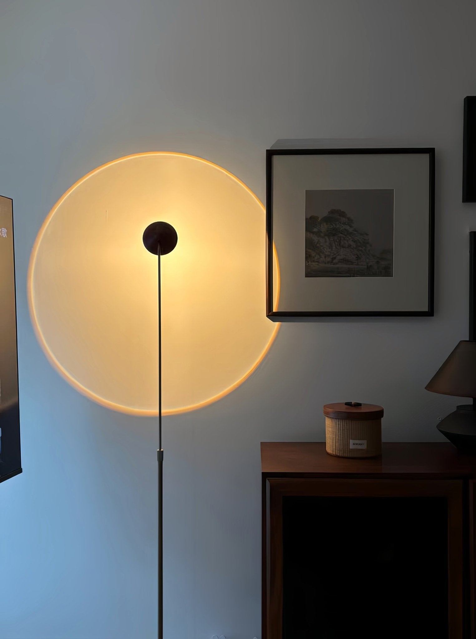 Saga Halo Floor Lamp LED | Touch Control Adjustable - Homezee